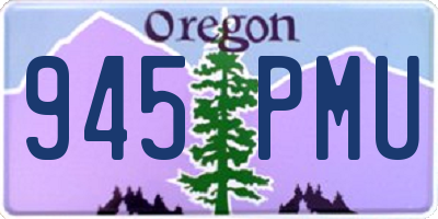 OR license plate 945PMU