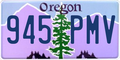OR license plate 945PMV