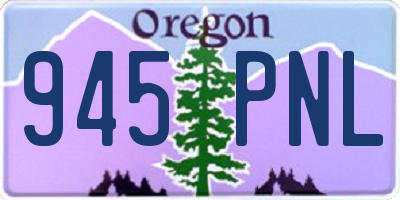 OR license plate 945PNL