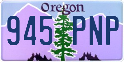OR license plate 945PNP
