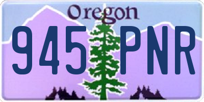 OR license plate 945PNR