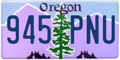 OR license plate 945PNU