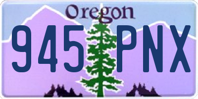 OR license plate 945PNX