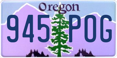OR license plate 945POG
