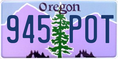 OR license plate 945POT