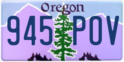 OR license plate 945POV