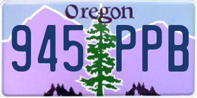 OR license plate 945PPB