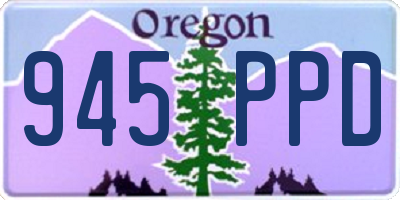OR license plate 945PPD