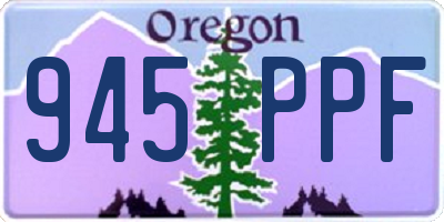 OR license plate 945PPF