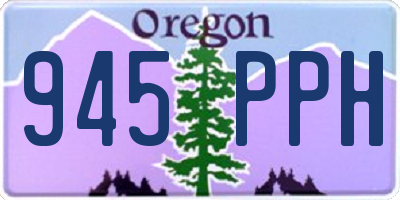 OR license plate 945PPH