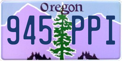 OR license plate 945PPI