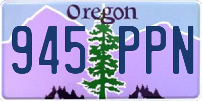 OR license plate 945PPN