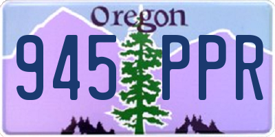 OR license plate 945PPR
