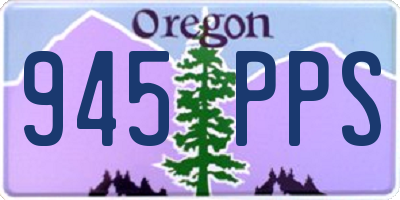 OR license plate 945PPS