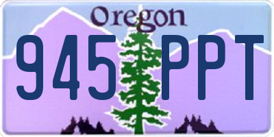 OR license plate 945PPT