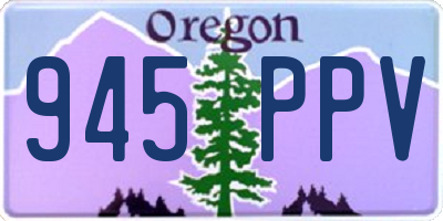 OR license plate 945PPV