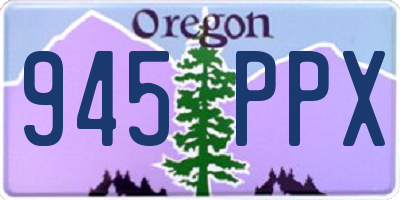 OR license plate 945PPX