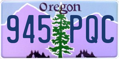 OR license plate 945PQC