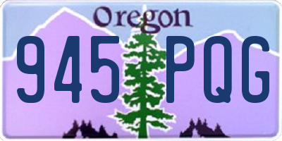 OR license plate 945PQG