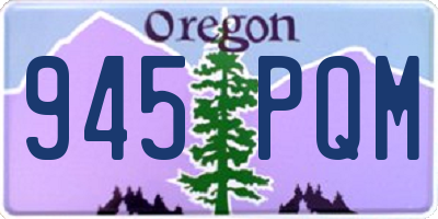 OR license plate 945PQM