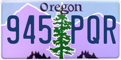 OR license plate 945PQR