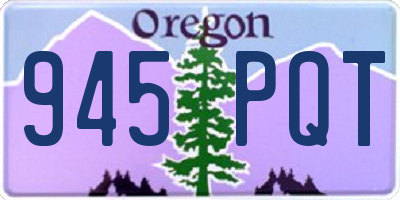 OR license plate 945PQT