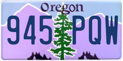 OR license plate 945PQW