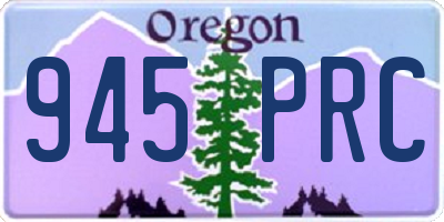 OR license plate 945PRC
