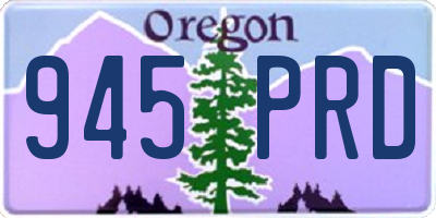 OR license plate 945PRD