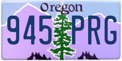 OR license plate 945PRG
