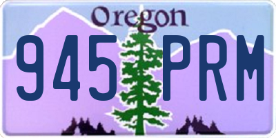 OR license plate 945PRM