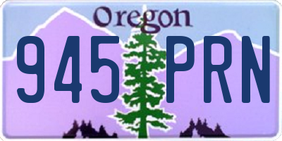 OR license plate 945PRN