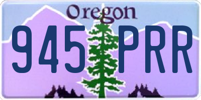 OR license plate 945PRR