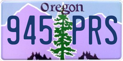 OR license plate 945PRS