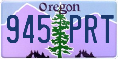OR license plate 945PRT
