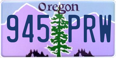 OR license plate 945PRW