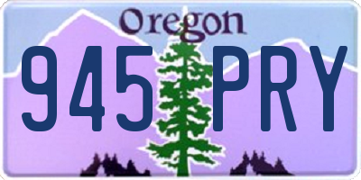 OR license plate 945PRY
