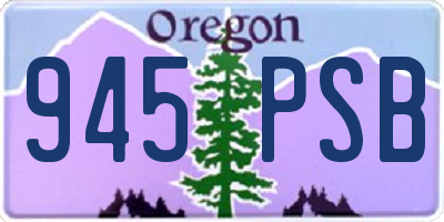 OR license plate 945PSB