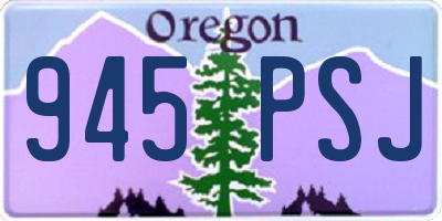 OR license plate 945PSJ