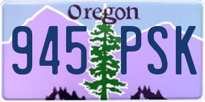 OR license plate 945PSK
