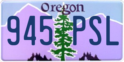 OR license plate 945PSL