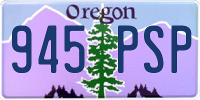 OR license plate 945PSP