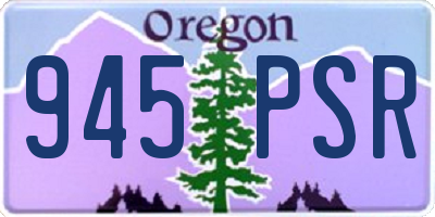 OR license plate 945PSR