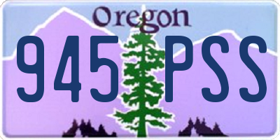 OR license plate 945PSS