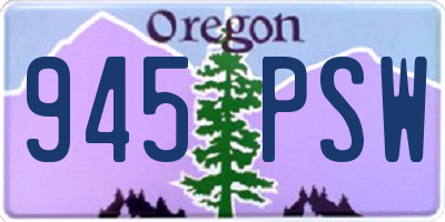 OR license plate 945PSW