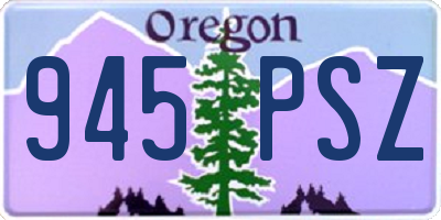 OR license plate 945PSZ