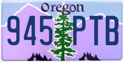 OR license plate 945PTB