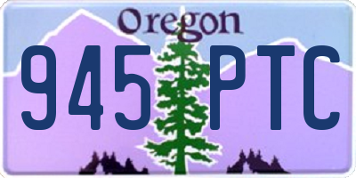 OR license plate 945PTC