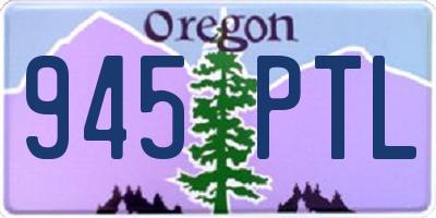 OR license plate 945PTL