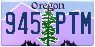 OR license plate 945PTM